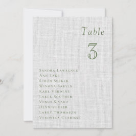 Tarjeta de Asiento de Mesa de Boda de bayas de ver