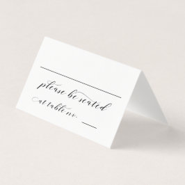 Tarjeta de asiento de mesa de Boda de caligrafía r