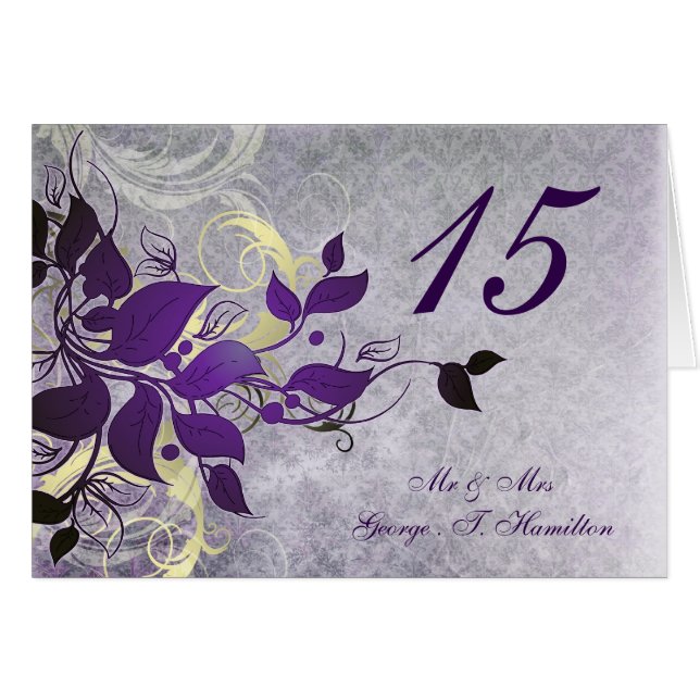 tarjeta de asiento de mesa de bodas de invierno de (Anverso (Horizontal))