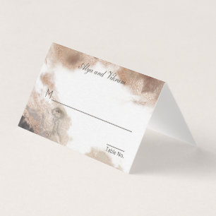 Tarjeta de asiento de mesa de invitados Granite & 