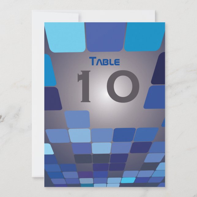 Tarjeta de asiento de mesa del SO DIGITAL Bar Bat  (Reverso)