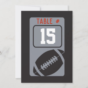 Tarjeta de asiento de mesa Mitzvah del FOOTBALL Ba