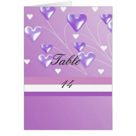 Tarjeta de asiento de mesa Purple Heart