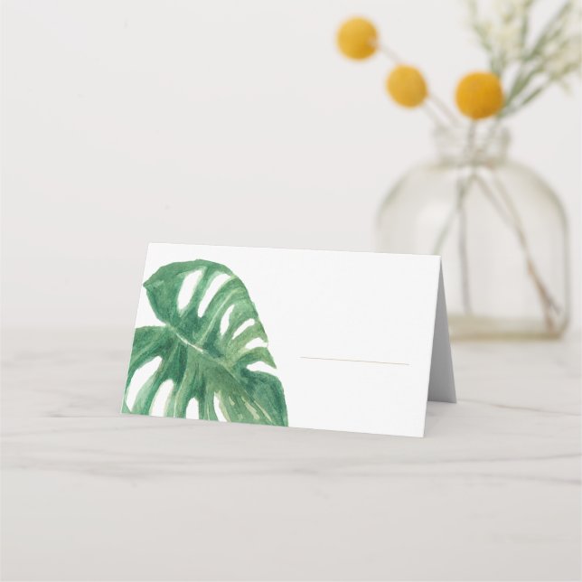 Tarjeta de asiento de planta de queso tropical (en (Anverso)
