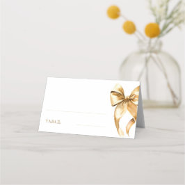 Tarjeta De Asiento Decoración de mesa con arco dorado elegante