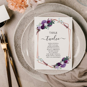 Tarjeta de asiento del Boda del bastidor dorado de