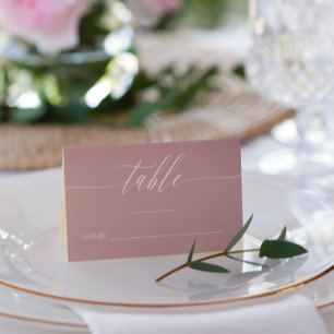 Tarjeta De Asiento Delicar caligrafía Nombres de cuarzo y fecha Boda