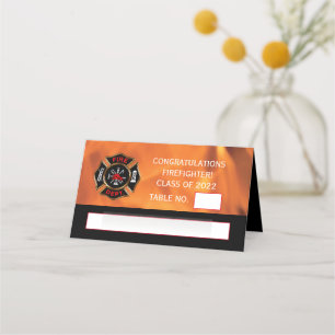 Tarjeta De Asiento Departamento de Bomberos Emblema