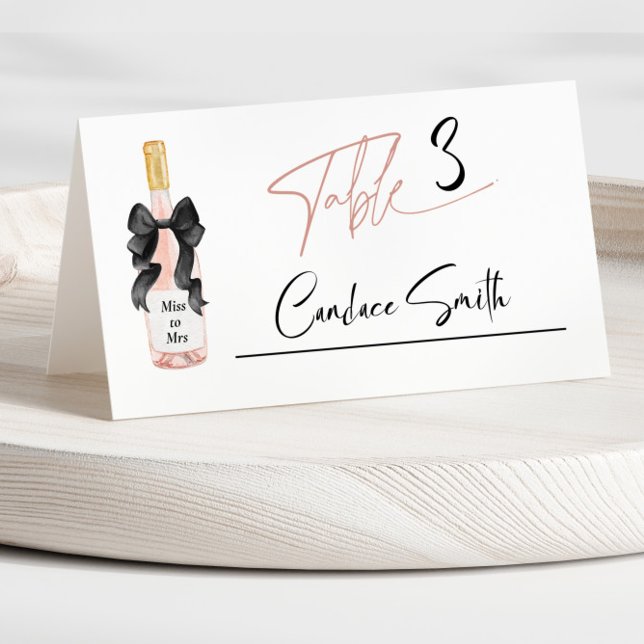 Tarjeta De Asiento Despedida de Soltera Brindis de Champán (Subido por el creador)