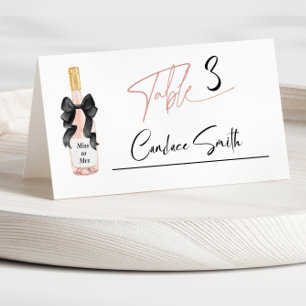 Tarjeta De Asiento Despedida de Soltera Brunch con Champán
