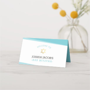 Tarjeta De Asiento DESPUÉS DE LA RECEPCIÓN FIESTA simple azul turques
