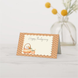 Tarjeta De Asiento Día de Acción de Gracias