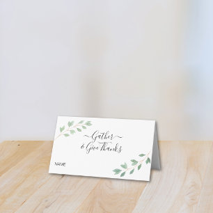 Tarjeta De Asiento Día de Acción de Gracias con estilo