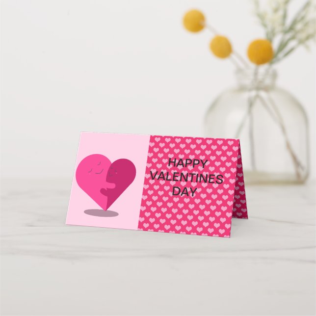 Tarjeta De Asiento Día de San Valentín (Anverso)