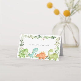 Tarjeta De Asiento Dinosaurs Buffet Food Labels