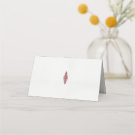 Tarjeta De Asiento diseño de un patrón rojo y blanco