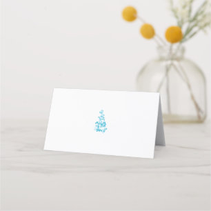Tarjeta De Asiento Diseño decorativo azul bola, turquesa medio