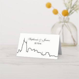 Tarjeta De Asiento DIY BG Nashville Skyline Skyline Escords