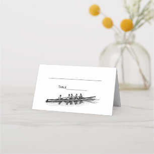 Tarjeta De Asiento DIY Col Rowing Rowers Crew Team Place Card Escort