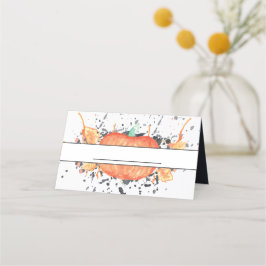 Tarjeta De Asiento Dotación de calabazas acuáticas