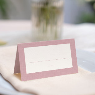 Tarjeta De Asiento Ducha de bebé rosa chambray simple lindo