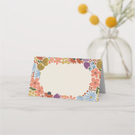 Tarjeta De Asiento Ducha nupcial floral o Boda