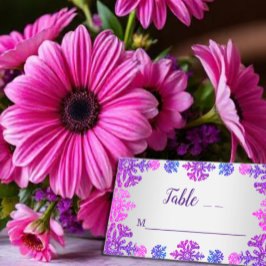 Tarjeta De Asiento Dulce cumpleaños de copo de nieve de invierno 16