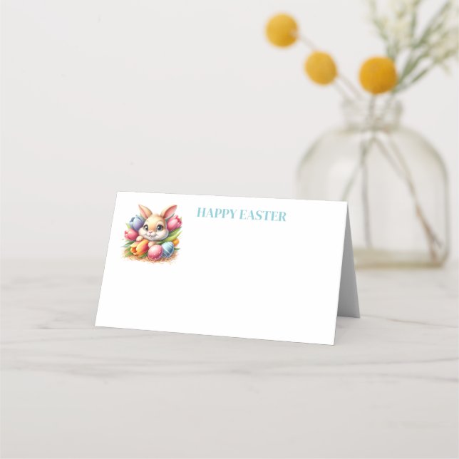 Tarjeta De Asiento Easter Name Place Card (Anverso)