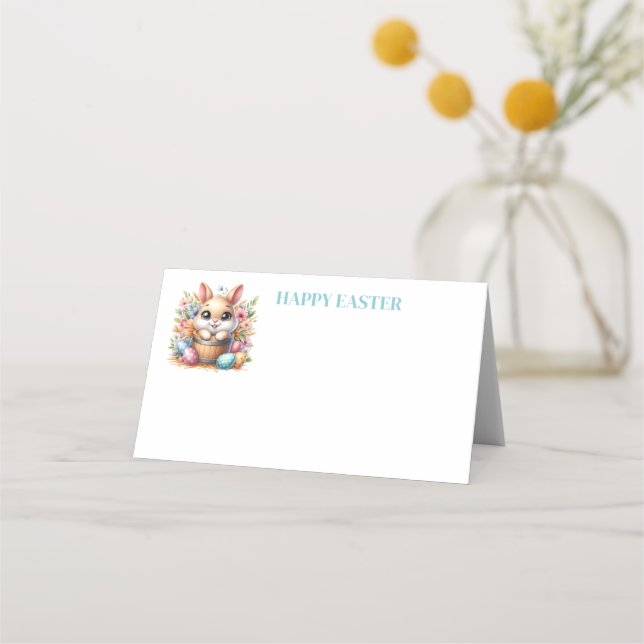Tarjeta De Asiento Easter Name Place Card (Anverso)