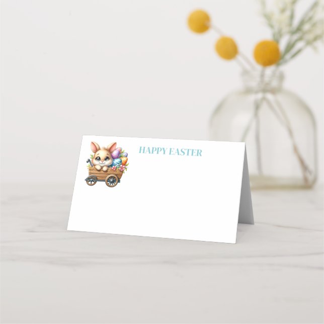 Tarjeta De Asiento Easter Name Place Card (Anverso)