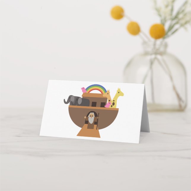 Tarjeta De Asiento El arca de Noé (Anverso)