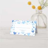 El día de San Valentín de Corazones Azules Cute de