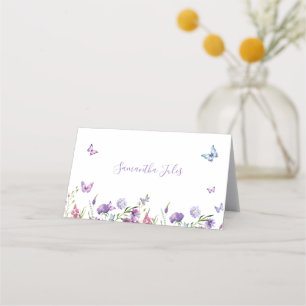 Tarjeta De Asiento Él Me Da Mariposas en el Estómago Ducha de Novia F