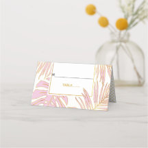 El rosa tropical deja acompañamiento plegado boda