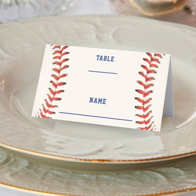 Tarjeta De Asiento El Softball De Béisbol El Boda Deportivo Perfecto (Baseball Softball The Perfect Catch Sport Wedding Place Card)