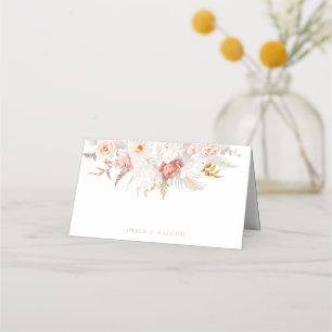 Tarjeta De Asiento Elegancia elegante: Boda floral sin ley