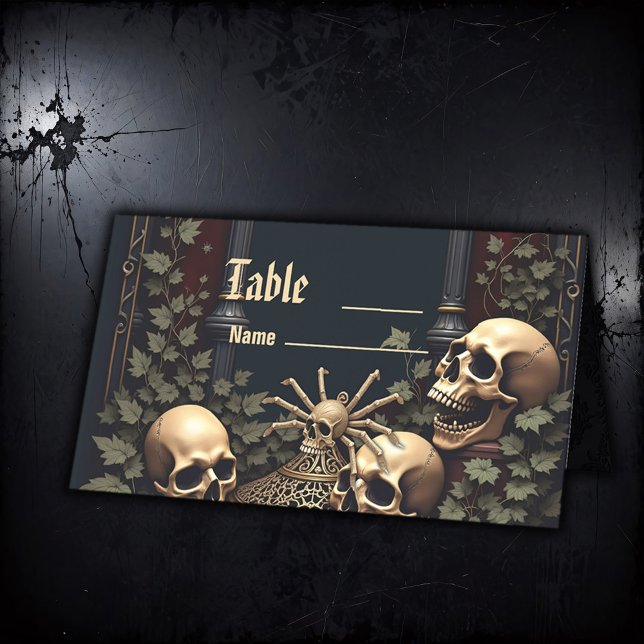 Tarjeta De Asiento Elegancia gótica oscura. Impresionante arco (Subido por el creador)