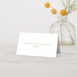 Tarjeta De Asiento Elegant Gold Script Islamic Wedding Place Card