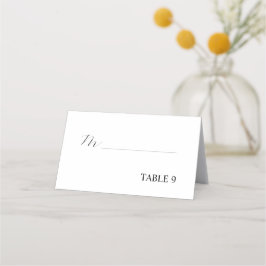 Tarjeta De Asiento Elegante asiento de matrimonio para rosa de caligr