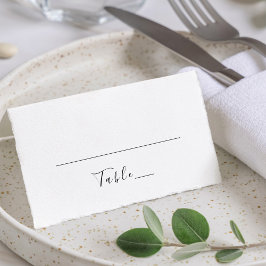 Tarjeta De Asiento Elegante Boda Clásico de Caligrafía