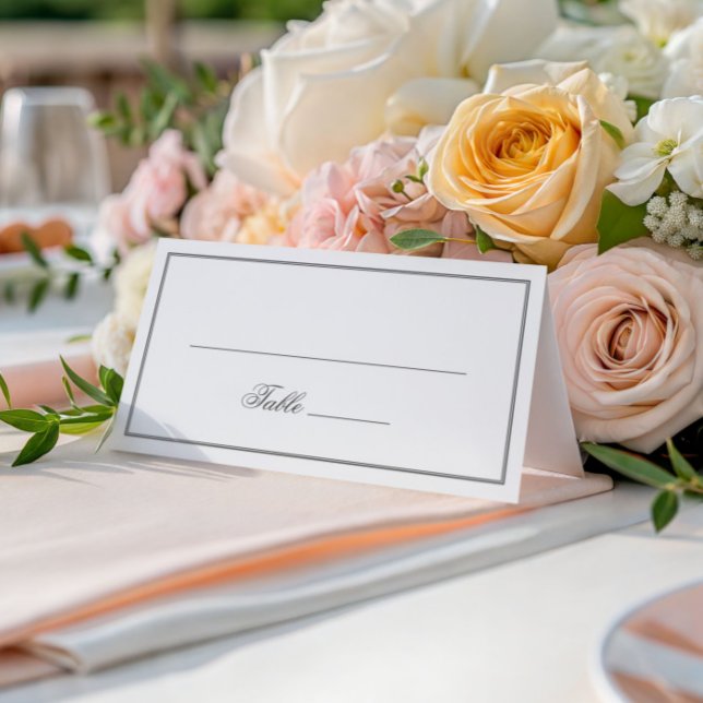 Tarjeta De Asiento Elegante Boda de caligrafía clásica (Subido por el creador)