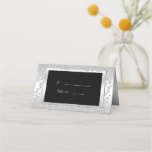 Elegante Boda de diamantes plateados 60