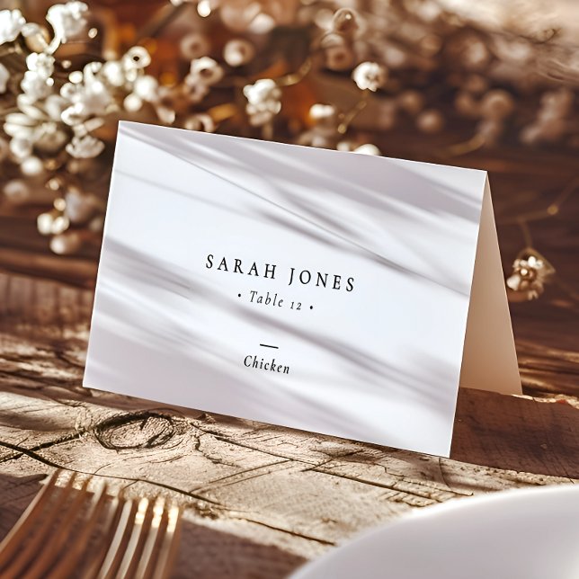 Tarjeta De Asiento Elegante Boda de fotografías de caligrafía moderna (Subido por el creador)