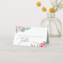 Elegante boda de jardín floral boho rosa acuarela