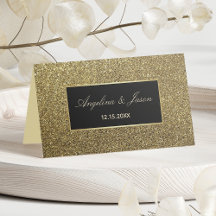 Elegante Boda de Oro y Negro