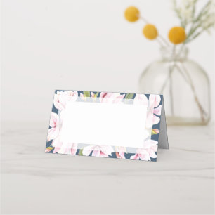Tarjeta De Asiento Elegante Boda Magnolia