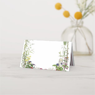 Tarjeta De Asiento Elegante Boda moderno de la vegetación botánica