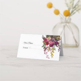 Tarjeta De Asiento Elegante Bouquet floral
