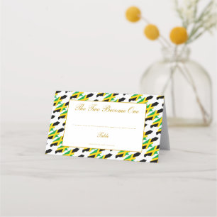 Tarjeta De Asiento Elegante celebración del Boda JAMAICA