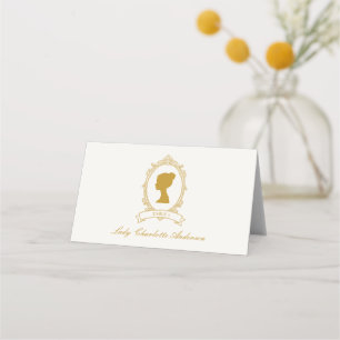 Tarjeta De Asiento Elegante Desayuno Nupcial de la Era Regencia en Az
